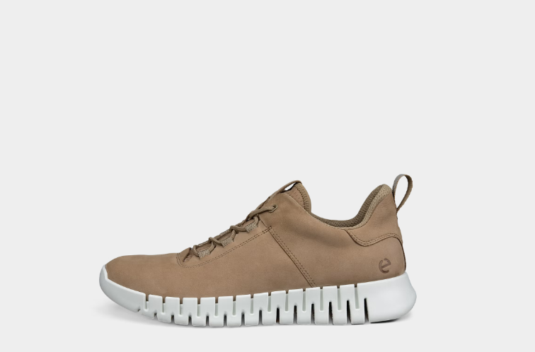 کتانی راحتی مردانه اکو دانمارک مدل ECCO Gruuv – راحتی و استحکام با طراحی مدرن رنگ کرم